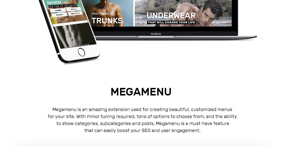 Mens Swimming Clothing - Magento Website Design - GoWebBaby.Com
