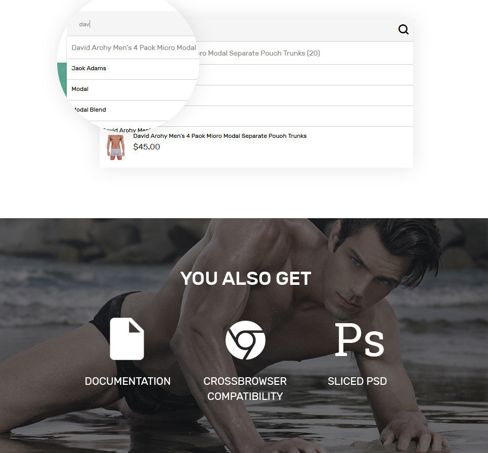 Mens Swimming Clothing - Magento Website Design - GoWebBaby.Com
