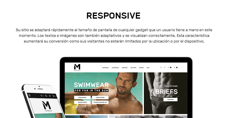 Mens Swimming Clothing - Magento Website Design - GoWebBaby.Com