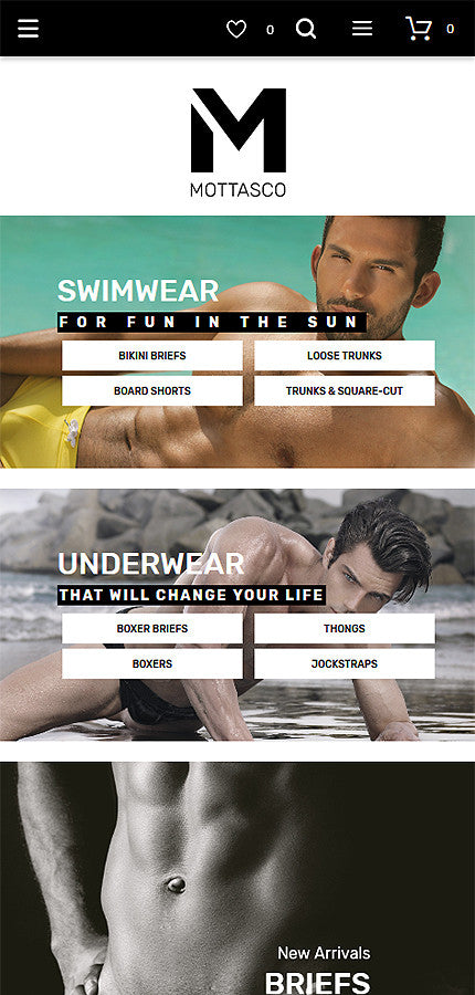 Mens Swimming Clothing - Magento Website Design - GoWebBaby.Com