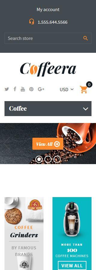 Coffee Shop - Shopify Theme - GoWebBaby.Com