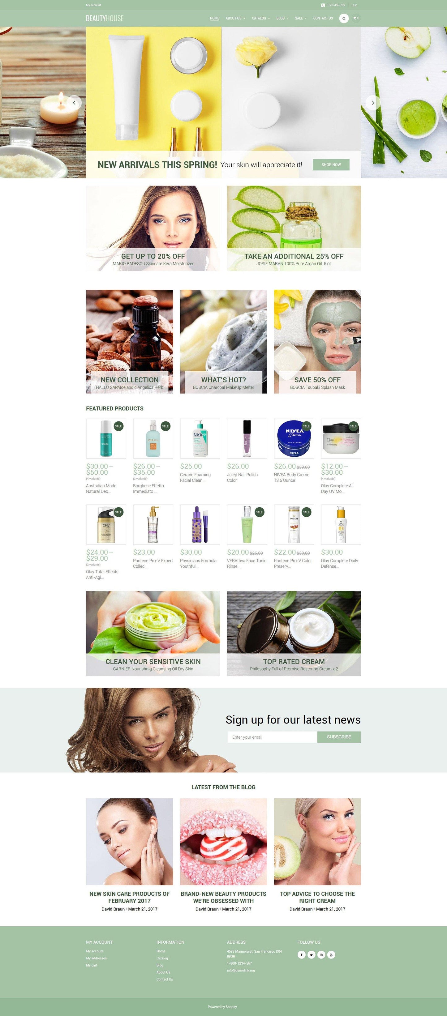 Beauty Products - Shopify Themes - GoWebBaby.Com