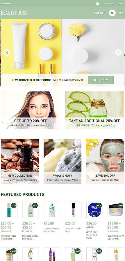 Beauty Products - Shopify Themes - GoWebBaby.Com