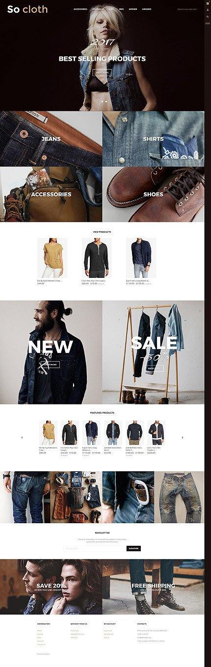 Clothing Products - Shopify Themes - GoWebBaby.Com