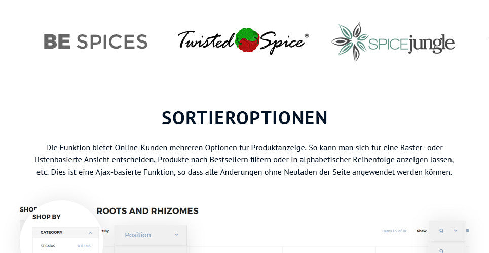 Spice Shop - Magento Website Design - GoWebBaby.Com