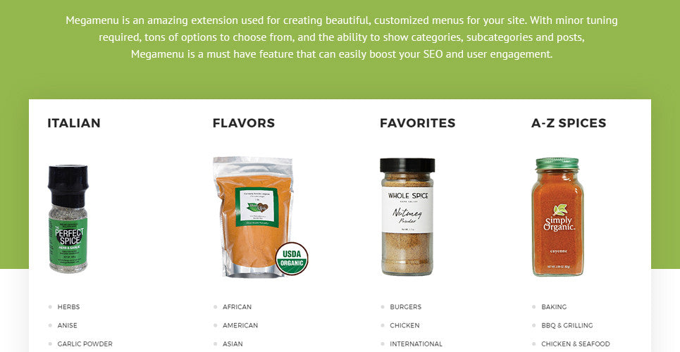 Spice Shop - Magento Website Design - GoWebBaby.Com