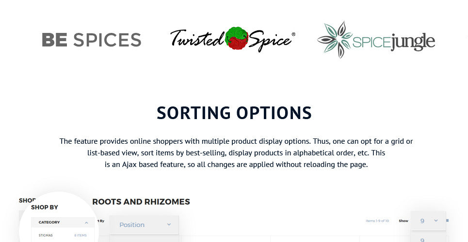 Spice Shop - Magento Website Design - GoWebBaby.Com