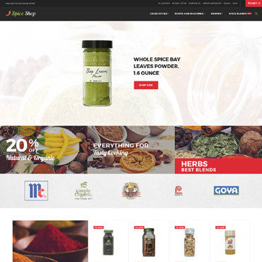 Spice Shop - Magento Website Design - GoWebBaby.Com