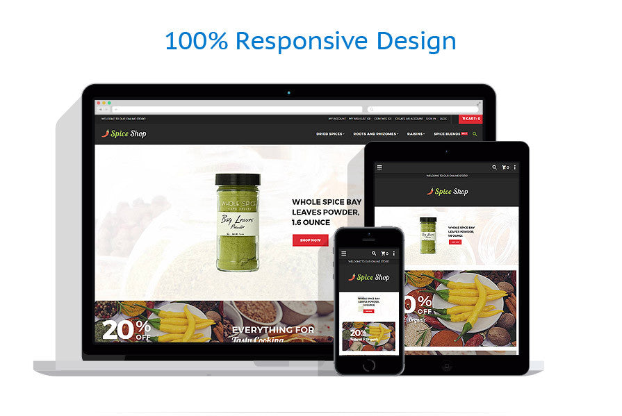 Spice Shop - Magento Website Design - GoWebBaby.Com