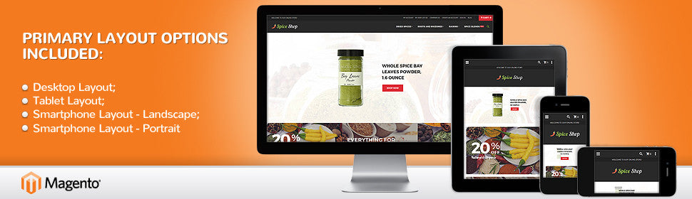 Spice Shop - Magento Website Design - GoWebBaby.Com