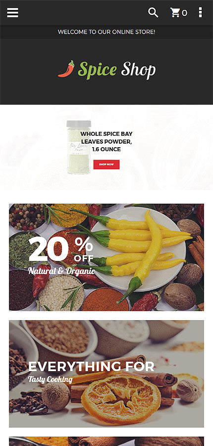 Spice Shop - Magento Website Design - GoWebBaby.Com