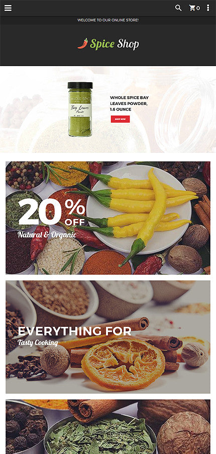 Spice Shop - Magento Website Design - GoWebBaby.Com