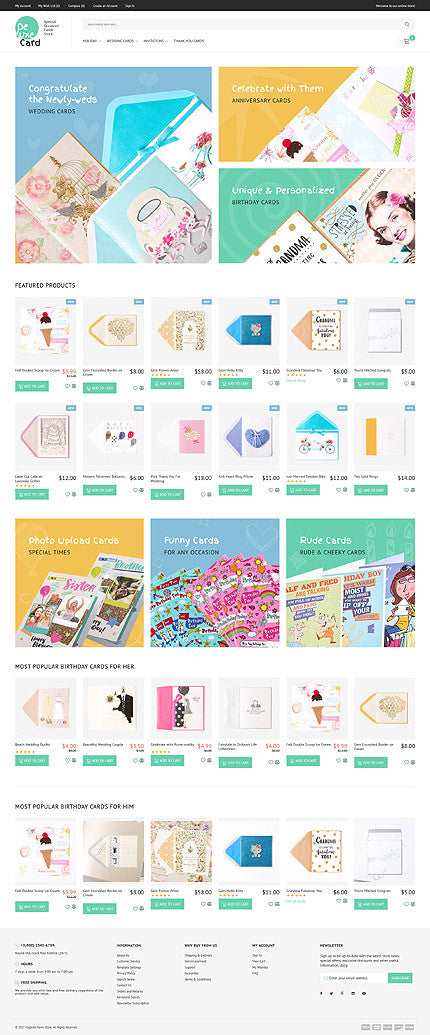 Gift Card Magento Website Design - GoWebBaby.Com