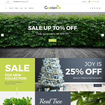Garden Products Website - Shopify Themes - GoWebBaby.Com