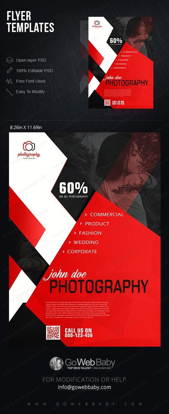 Flyer Templates - Creative Photography For Website Marketing - GoWebBaby.Com