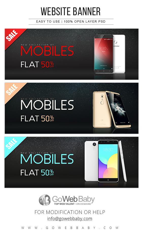 Website Banners For Website Marketing - Mobile And Accessories - GoWebBaby.Com
