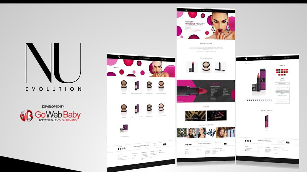 Cosmetics Web Template Designed By Store GoWebbaby