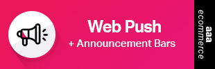 Web Push + Announcement Bar