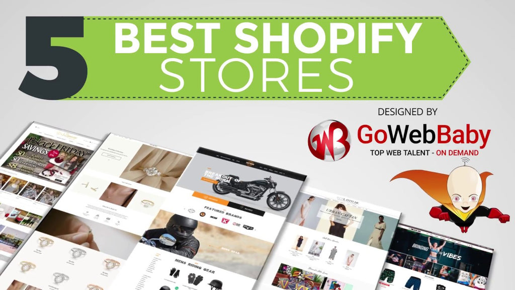 5 best Shopify stores design by Gowebbaby