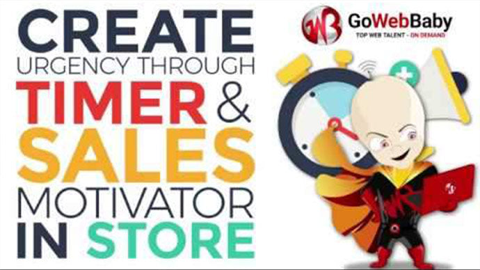 Create Urgency through Timer and Sales Motivator on Store