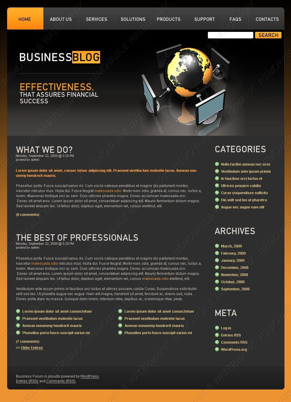 WordPress Themes - GoWebBaby.Com