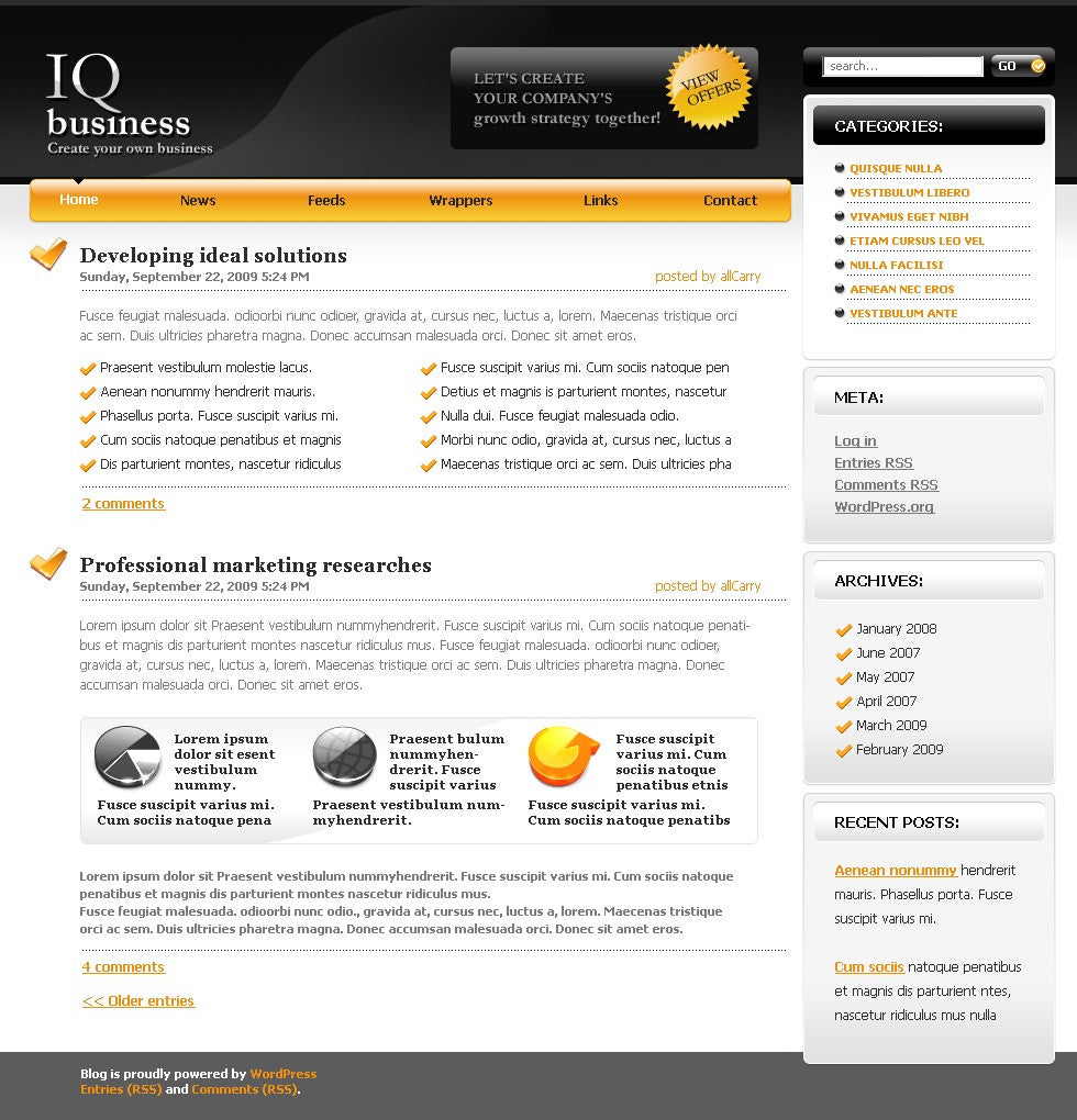 WordPress Themes - GoWebBaby.Com