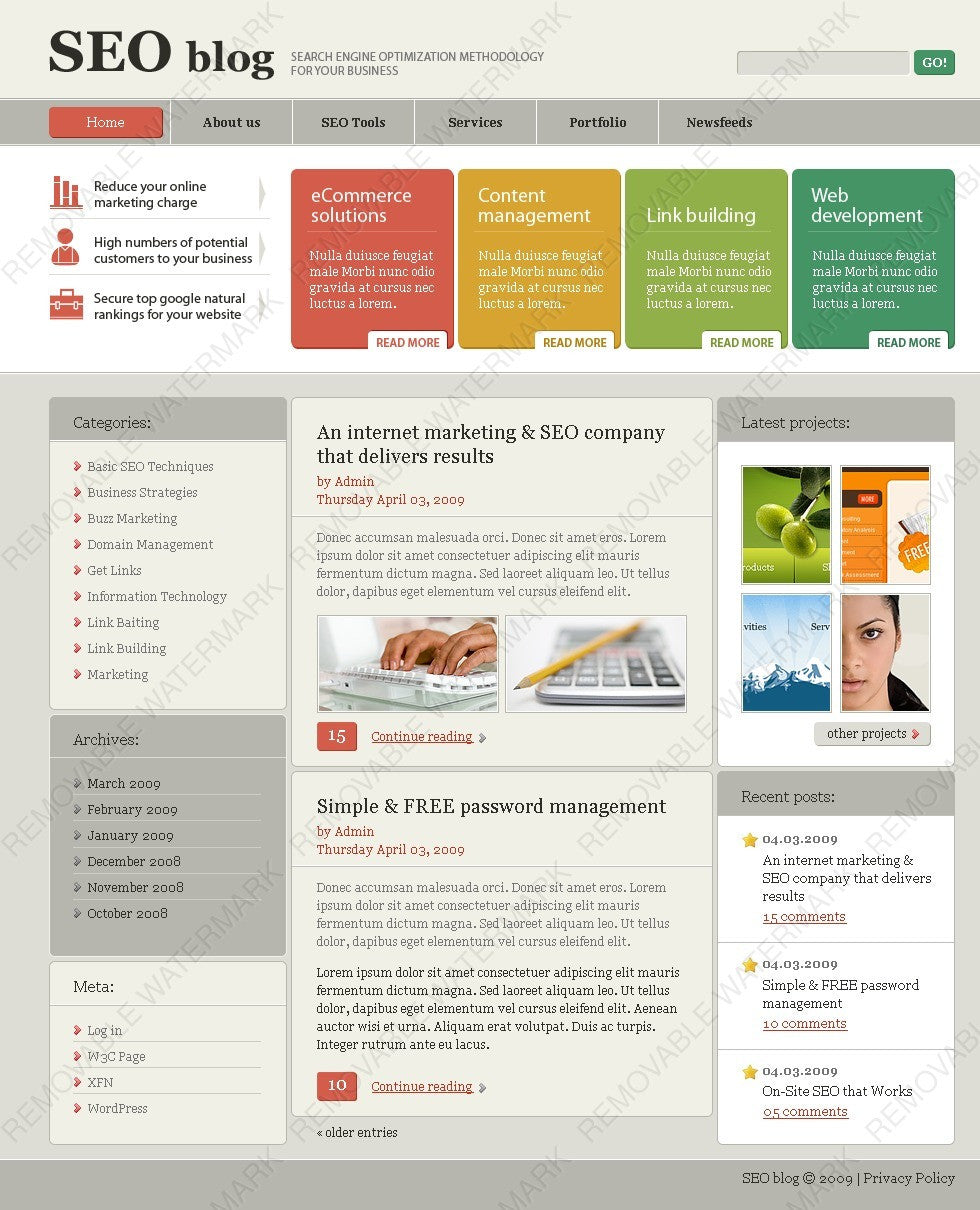 WordPress Themes - GoWebBaby.Com