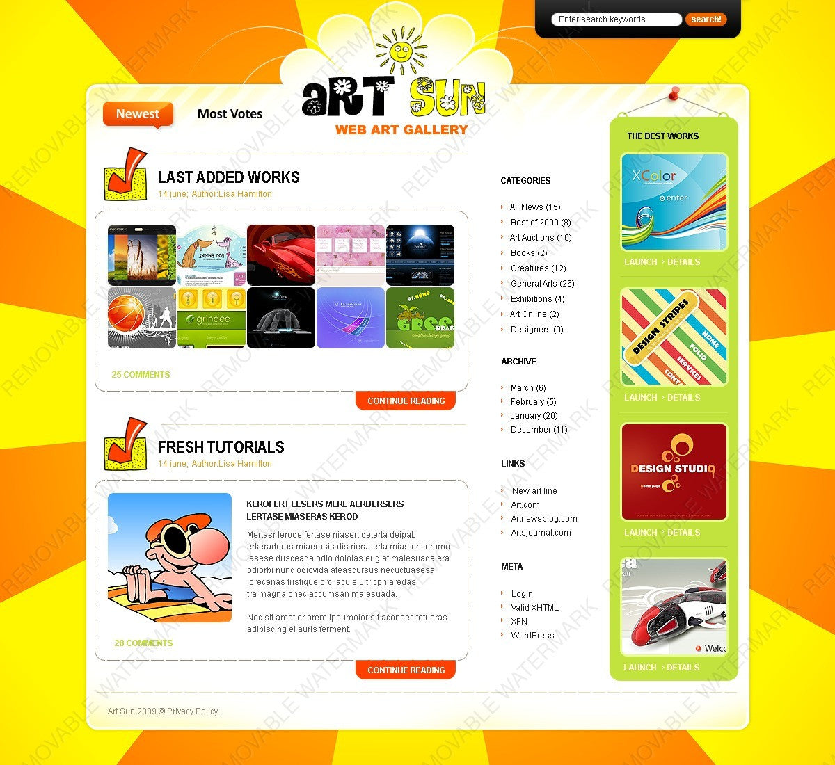 WordPress Themes - GoWebBaby.Com