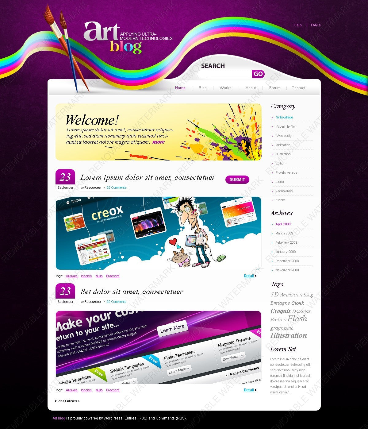 WordPress Themes - GoWebBaby.Com
