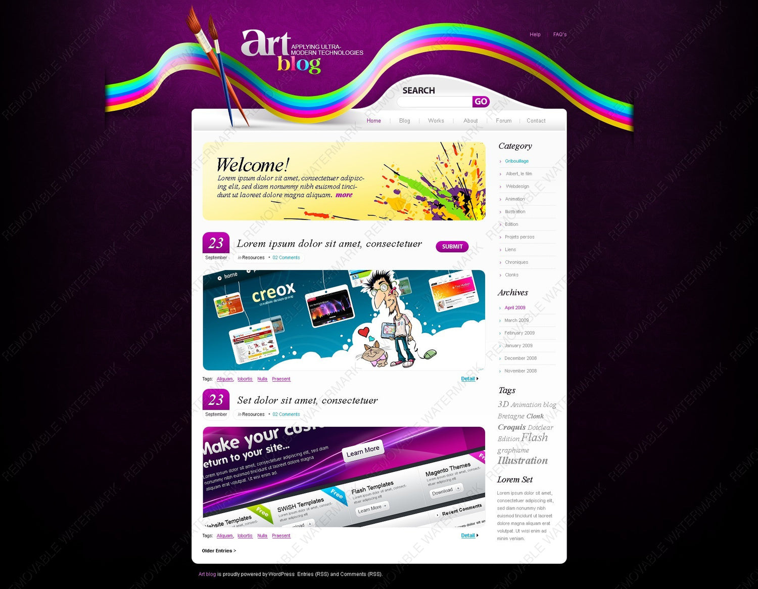 WordPress Themes - GoWebBaby.Com