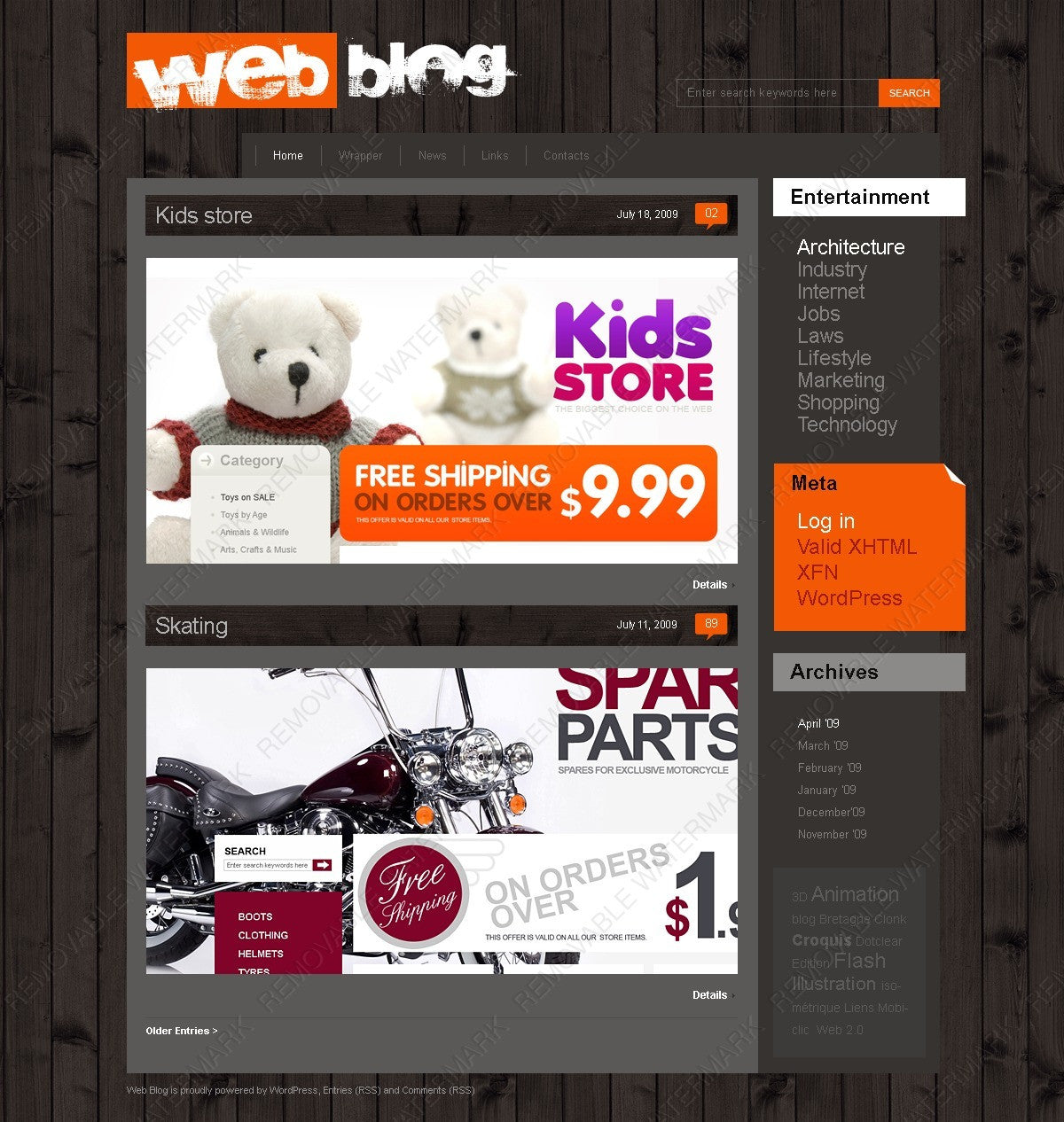 WordPress Themes - GoWebBaby.Com