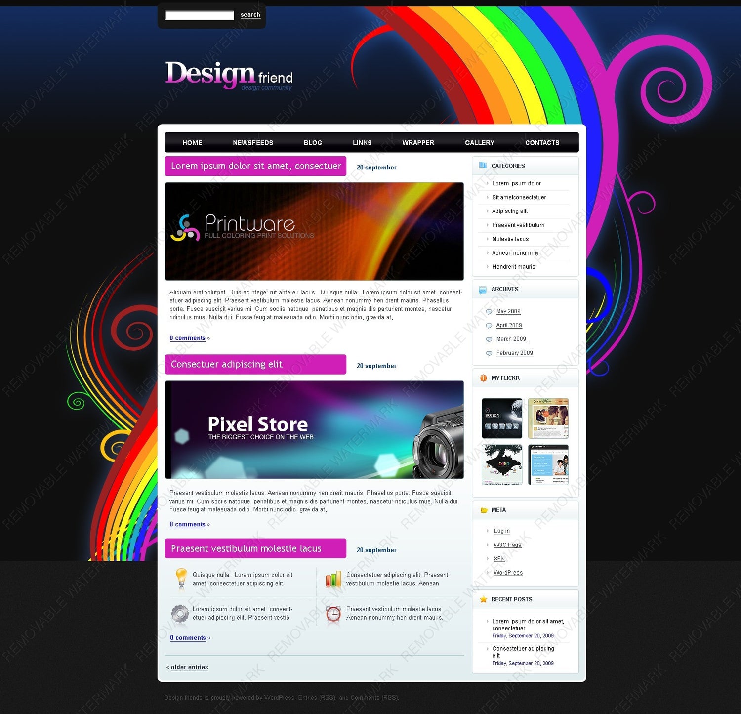 WordPress Themes - GoWebBaby.Com