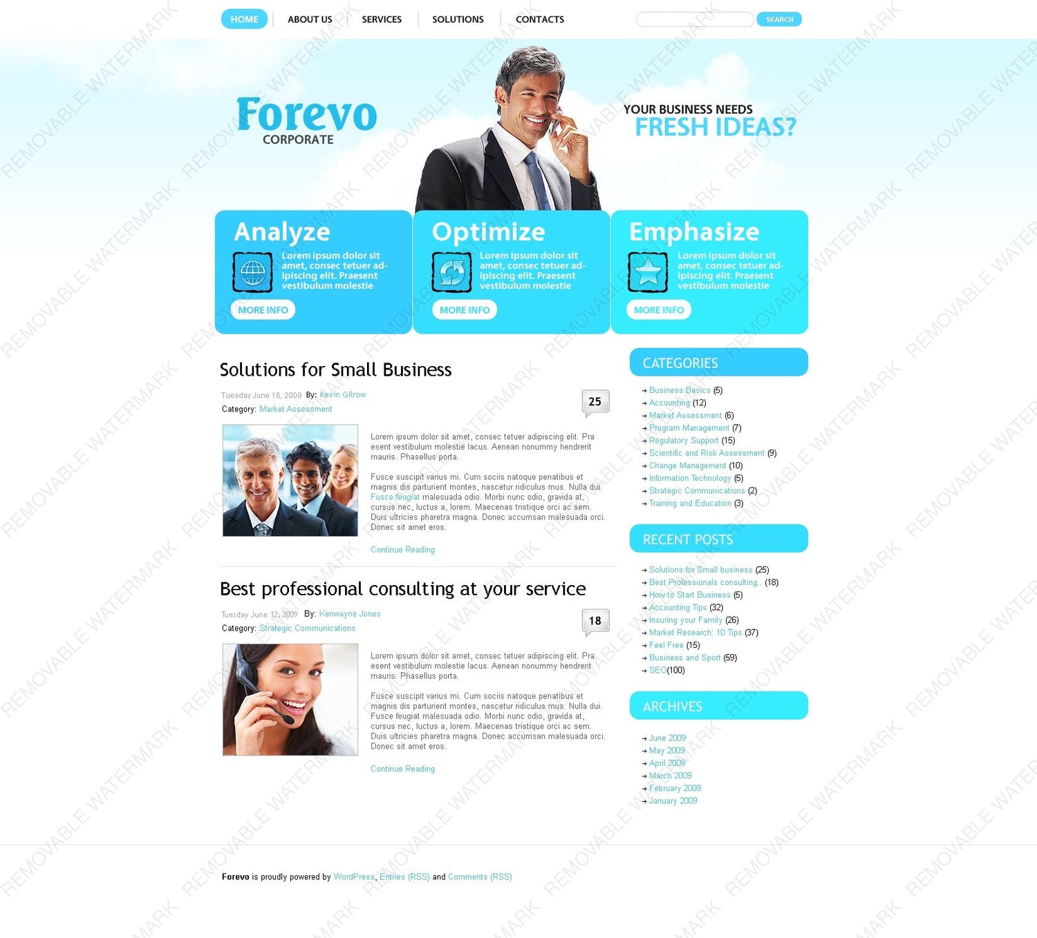 WordPress Themes - GoWebBaby.Com