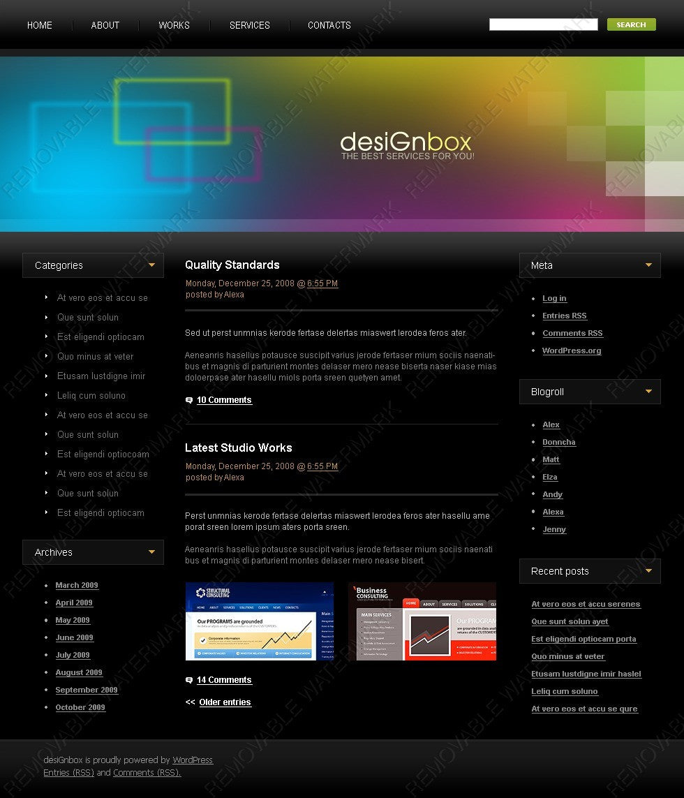 WordPress Themes - GoWebBaby.Com