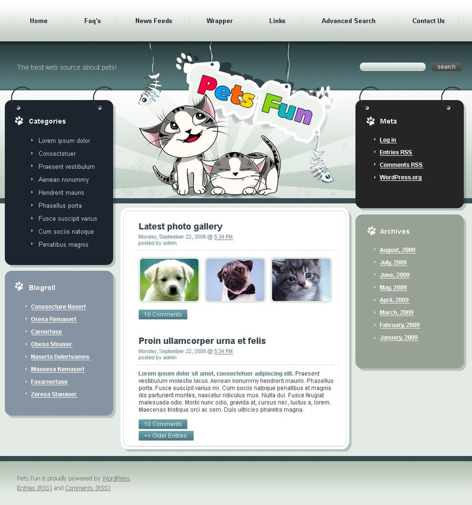 WordPress Themes - GoWebBaby.Com