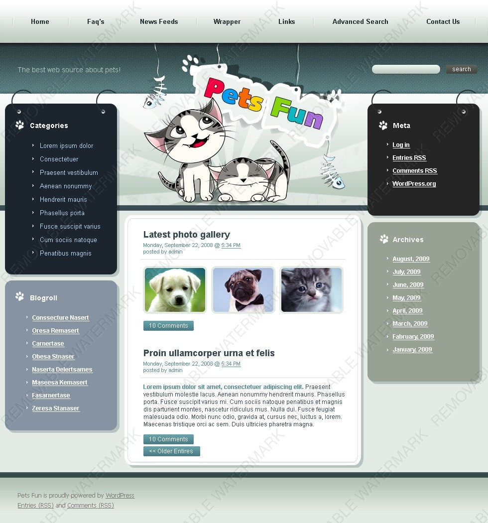WordPress Themes - GoWebBaby.Com