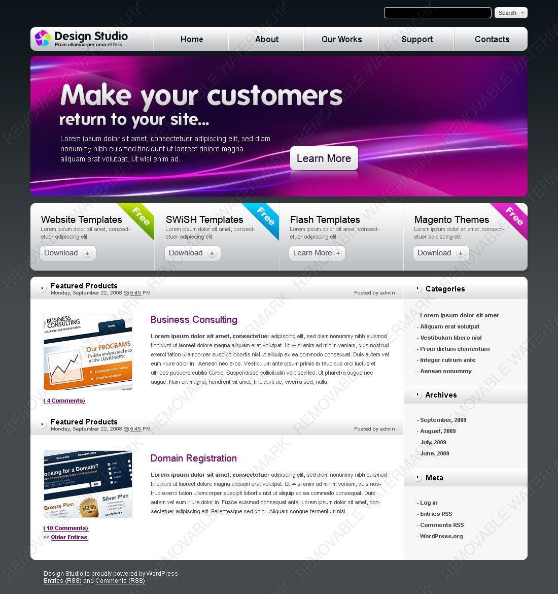 WordPress Themes - GoWebBaby.Com