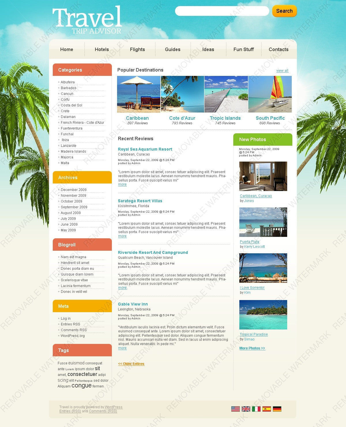 WordPress Themes - GoWebBaby.Com