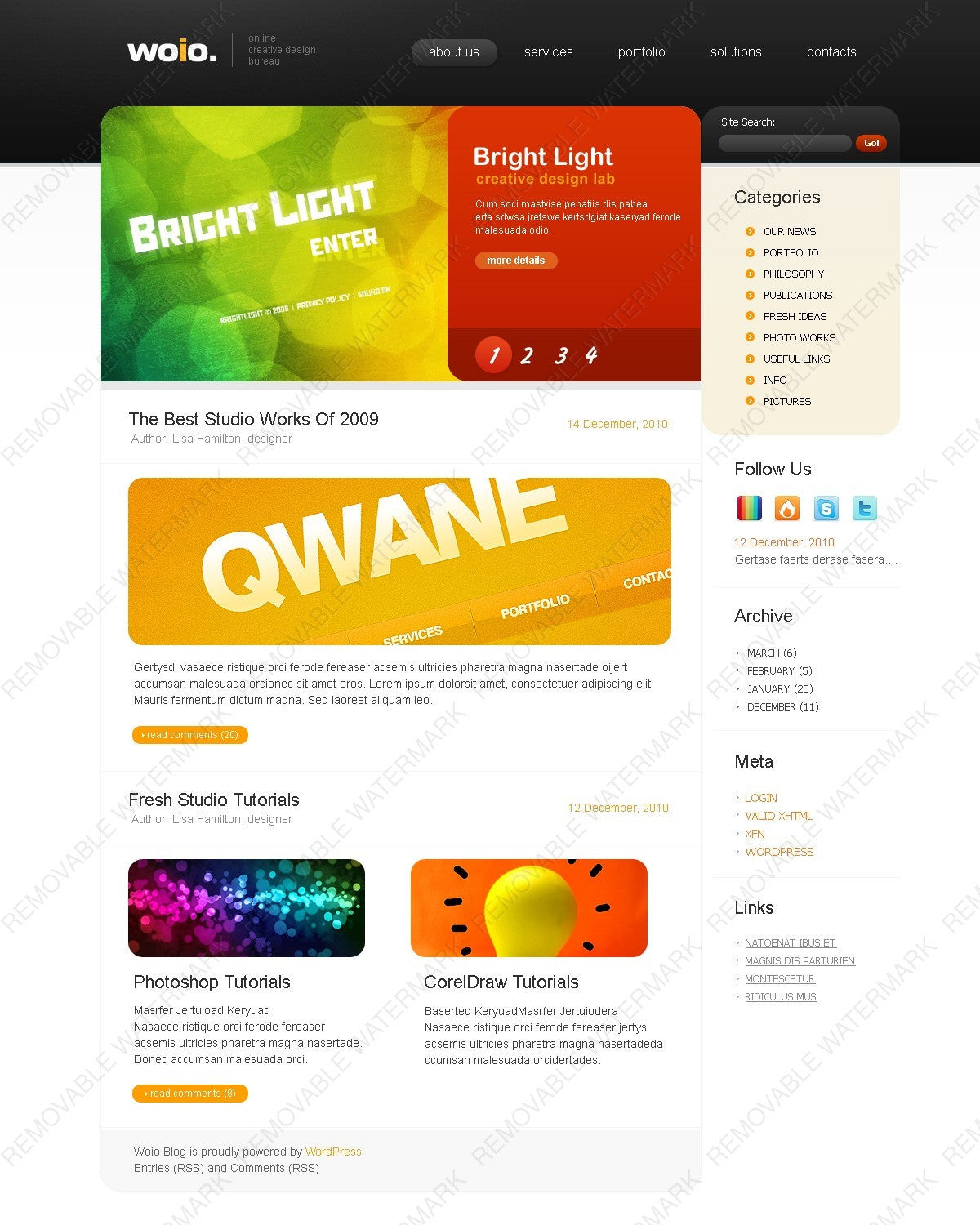 WordPress Themes - GoWebBaby.Com