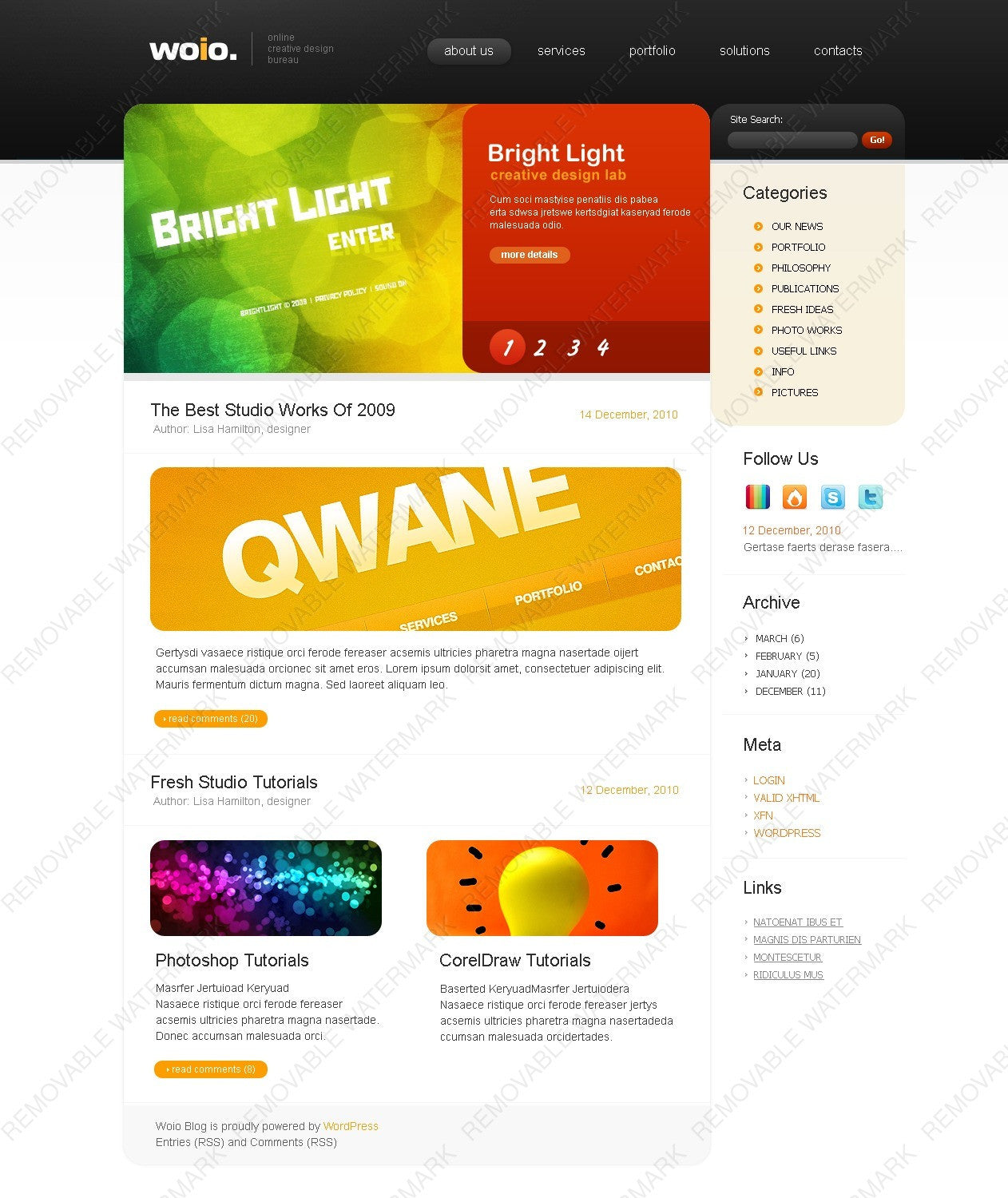 WordPress Themes - GoWebBaby.Com