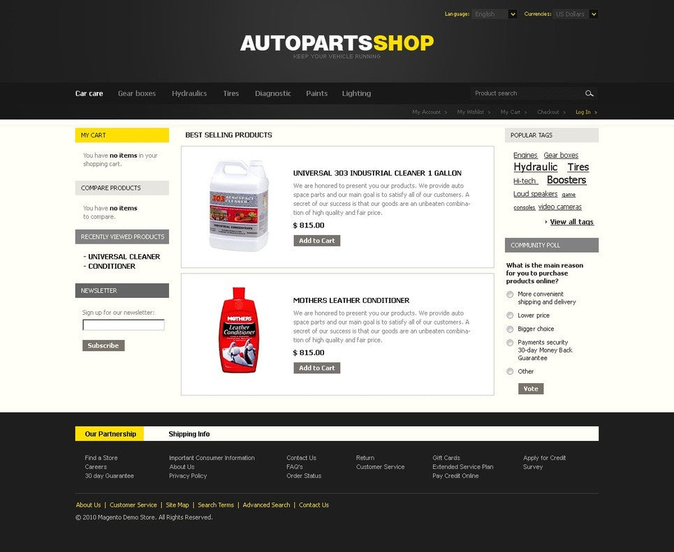 Magento Themes - GoWebBaby.Com