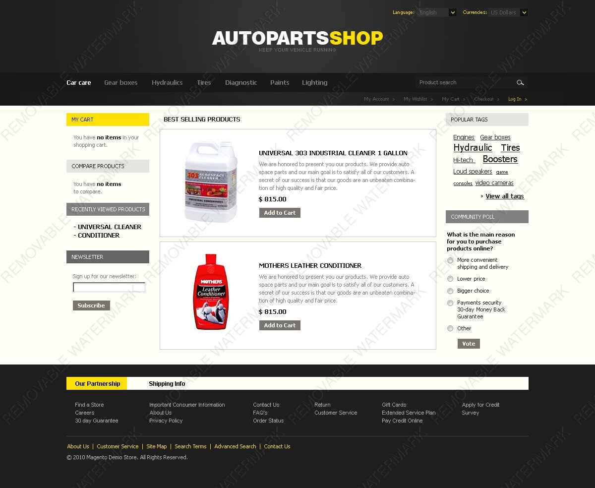 Magento Themes - GoWebBaby.Com