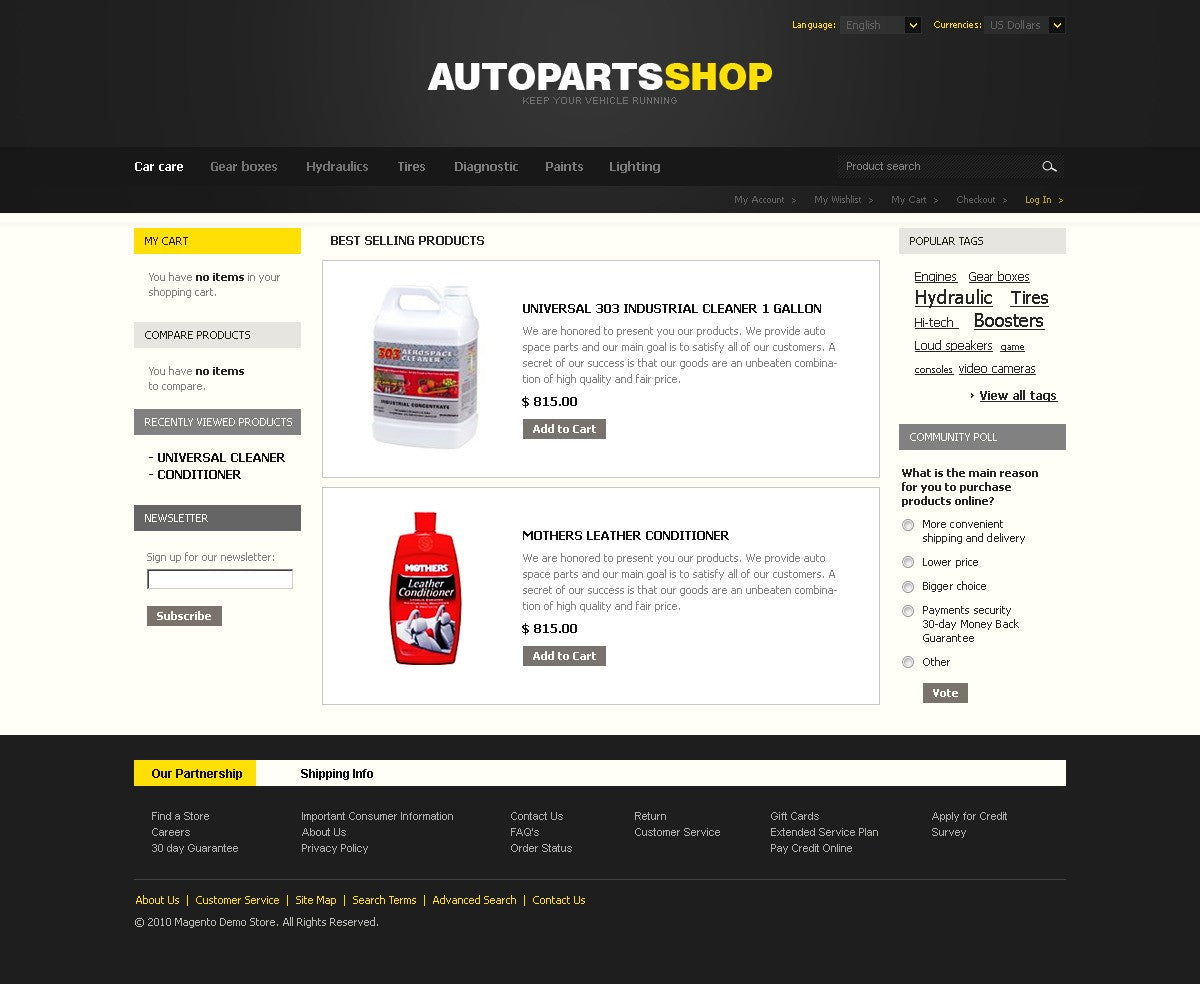 Magento Themes - GoWebBaby.Com