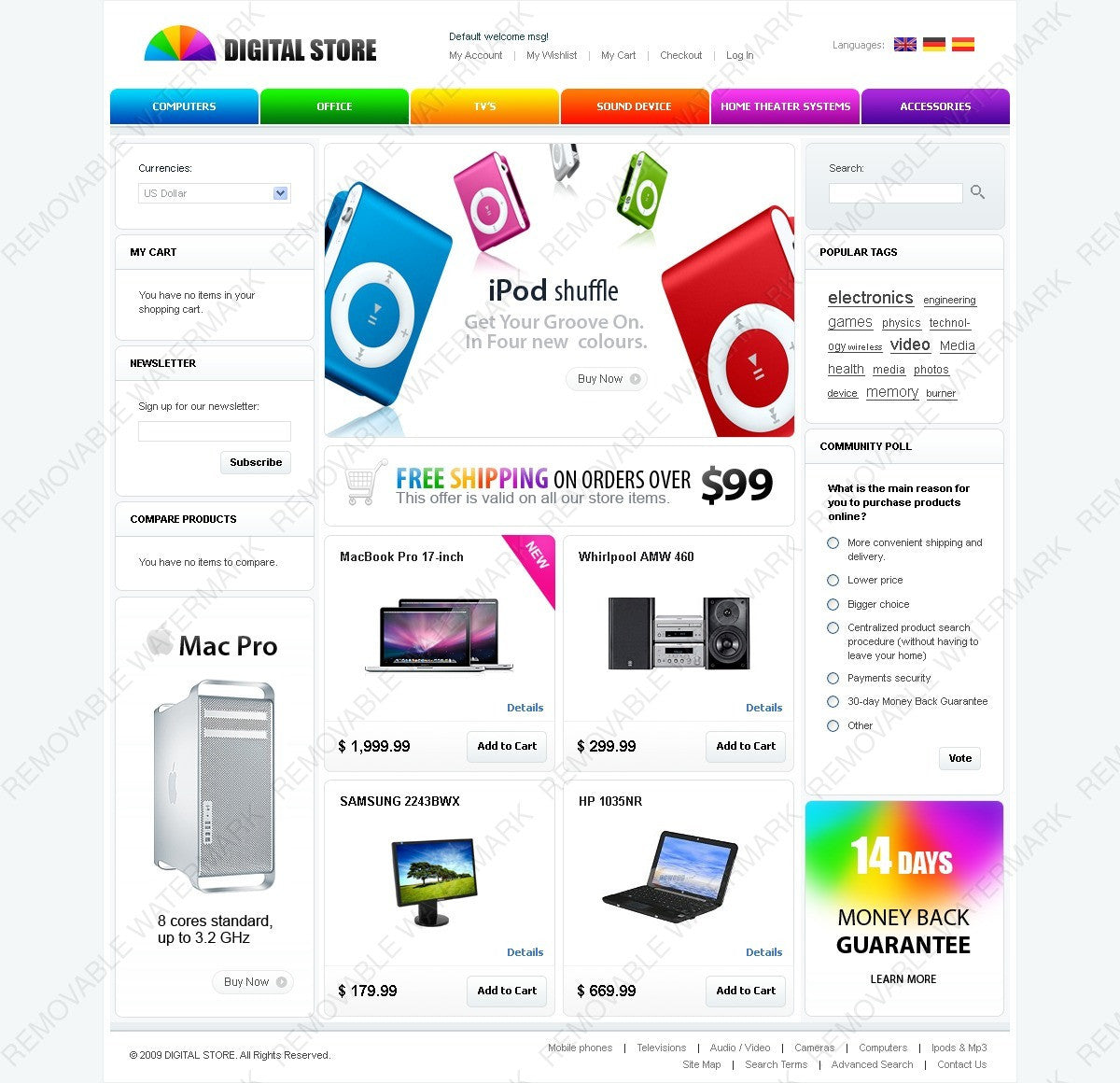 Magento Themes - GoWebBaby.Com