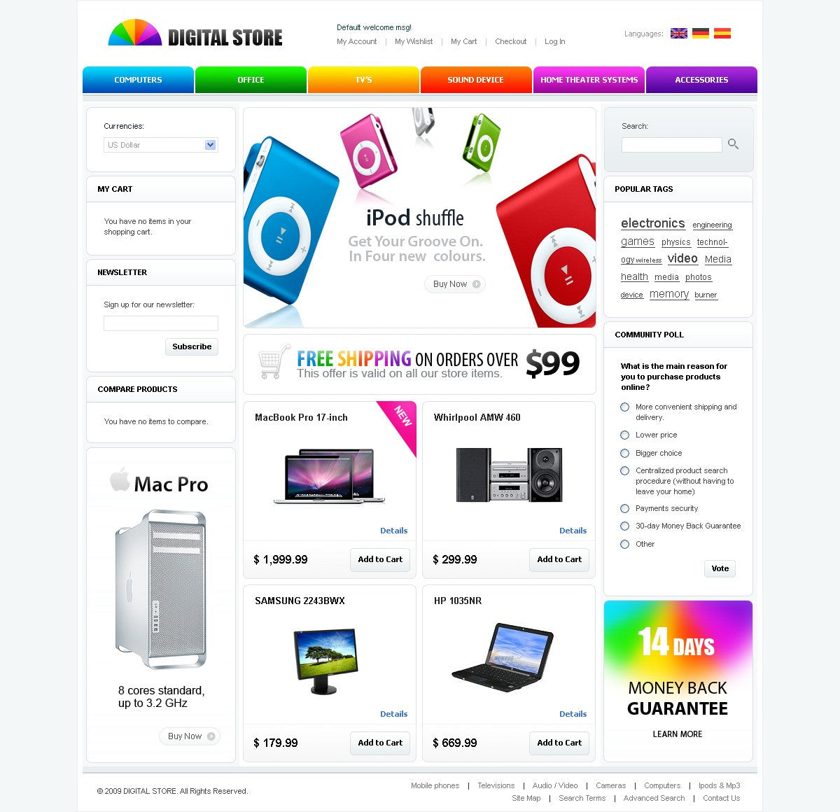 Magento Themes - GoWebBaby.Com