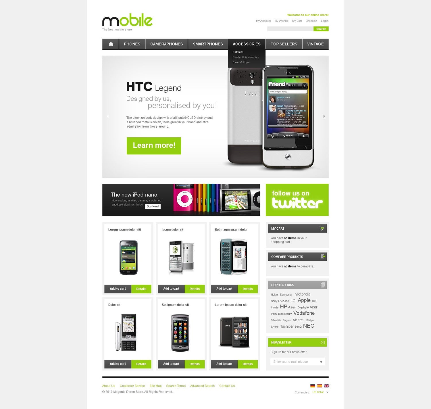 Magento Themes - GoWebBaby.Com