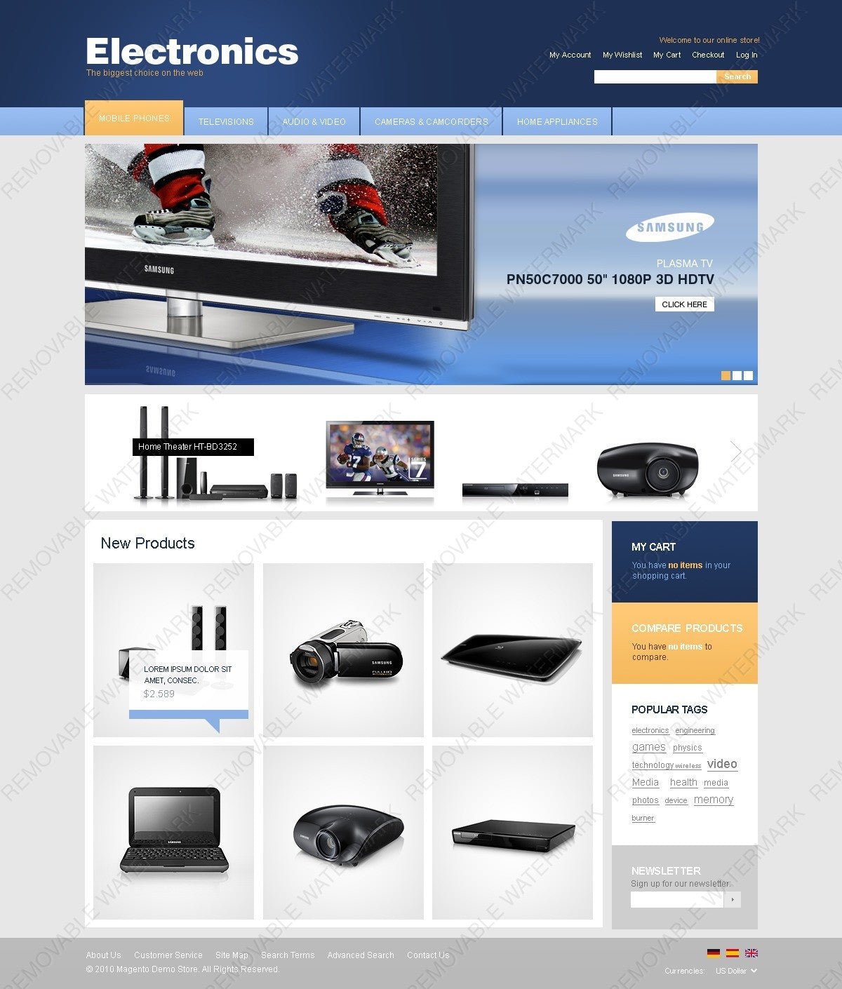 Magento Themes - GoWebBaby.Com