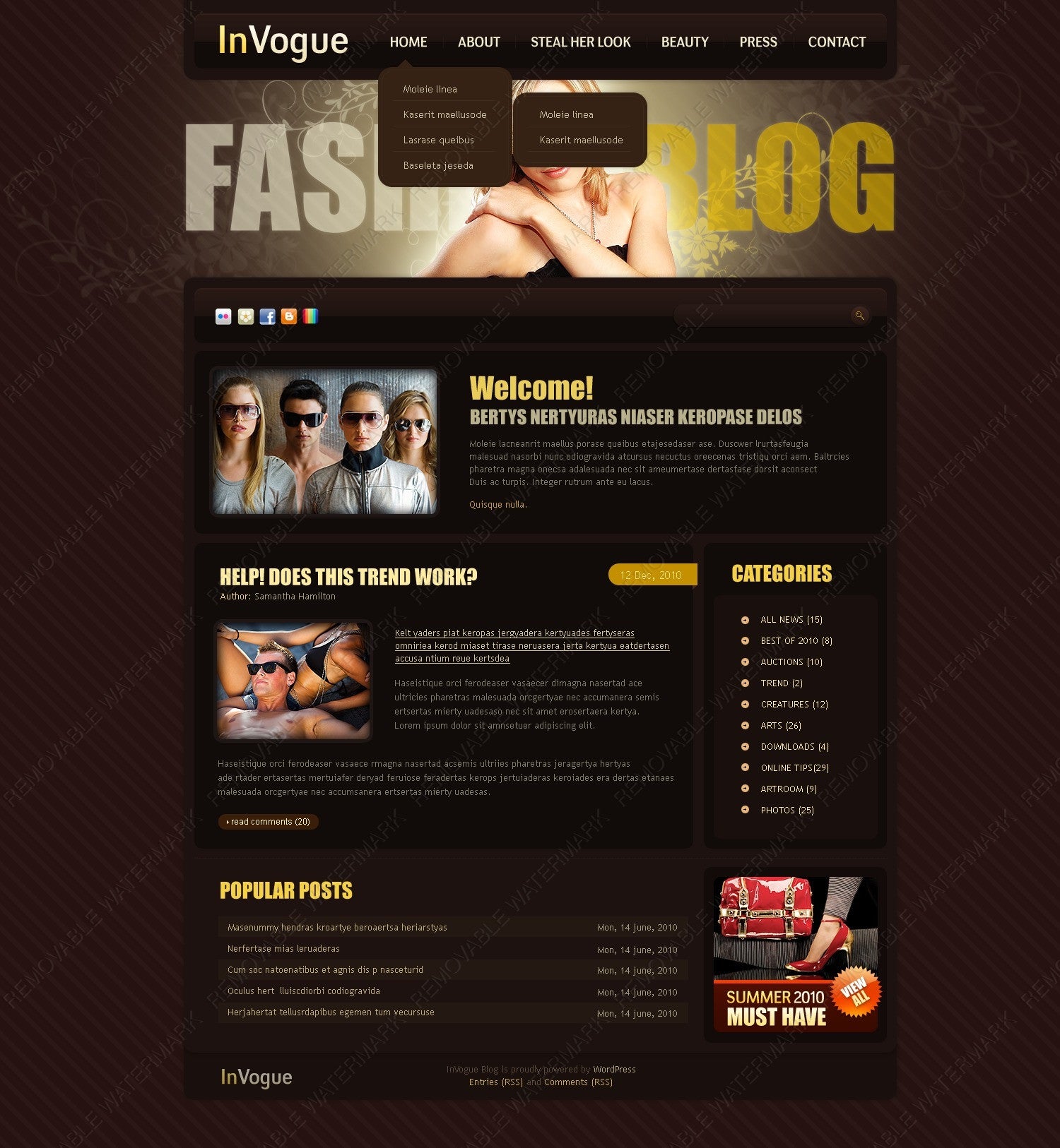 WordPress Themes - GoWebBaby.Com