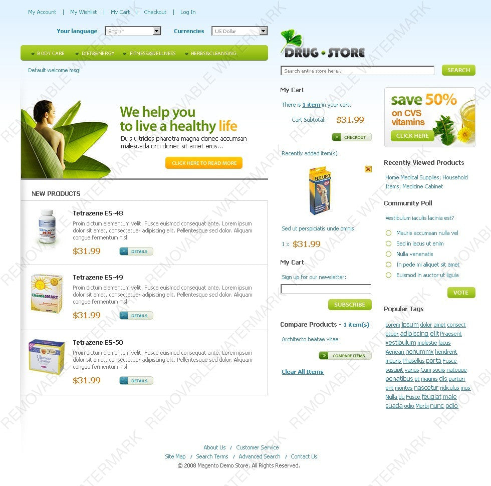 Magento Themes - GoWebBaby.Com