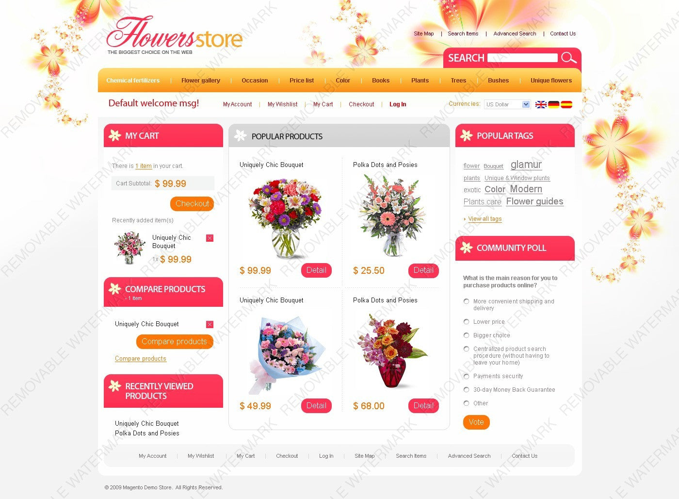 Magento Themes - GoWebBaby.Com